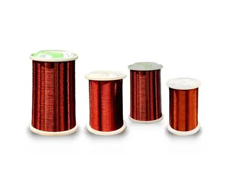 Enamelled round aluminum wire